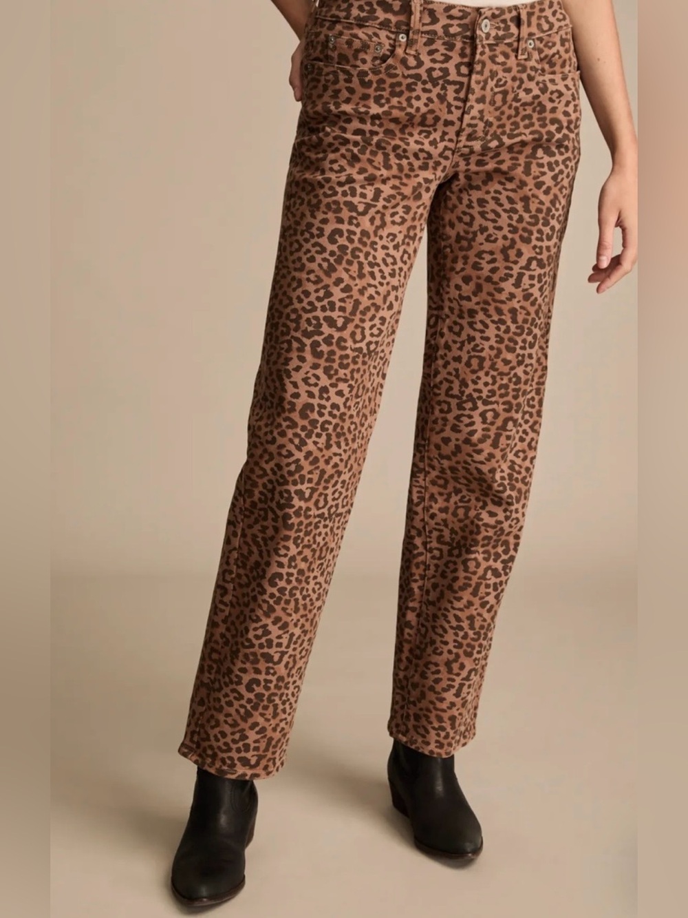 Lucky Brand Legend The Baggy leopard print jeans